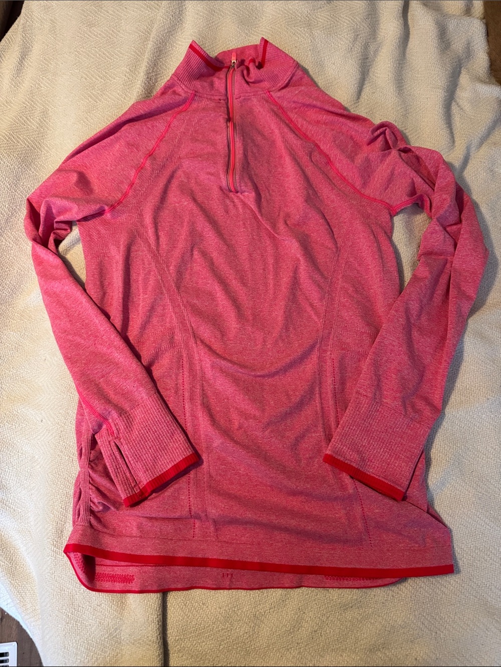 Athleta Hot Pink Half-Zip Performance Pullover